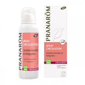 Pranarom Circularom - Spray Circulation BIO 100 ml Jambes lourdes et fatiguées Ultra Frais Toute la journée