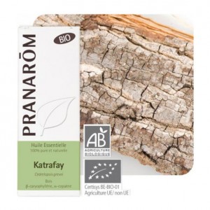 Pranarôm Huile Essnetielle BIO Katrafay (Cedrelopsis grevei) - 10 ml Molécules aromatiques: ishwarane, β-caryophyllène, α-copaène Partie distillée: bois 