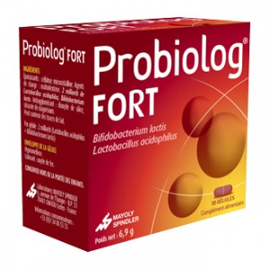 Mayoly Spindler Probiolog Fort 30 Gélules Favorise l'équilibre de la flore intestinale Bifidobacterium lactis Lactobacillus acidophilus