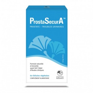 Phyto Research ProstaSecurA 60 Gélules Prostate, fonctions urinaires