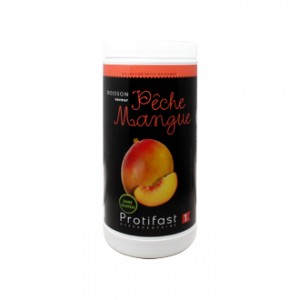 Protifast Boisson Saveur Pêche Mangue 500g Phase 1 Format économique avec dosette Boisson hyperprotéinée Sans gluten Phase Active 1