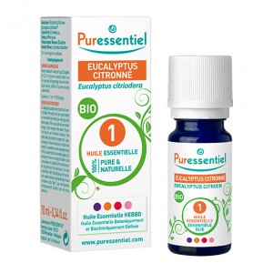 Puressentiel Eucalyptus Citronné - Huile Essentielle BIO - 10 ml Eucalyptus citriodora 100% pure & naturelle