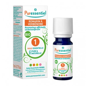 Puressentiel Romarin à Verbenone - Huile Essentielle BIO - 5 ml Rosmarinus officinalis verbenoniferum 100% pure & naturelle