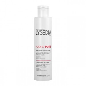 Lysedia Revitalage - Solution Micellaire H2O-C-PURE 150 ml Hydrate, apaise et décongestionne Solution nettoyante et purifiante Vitamine C, B5 et bleuet Sans paraben