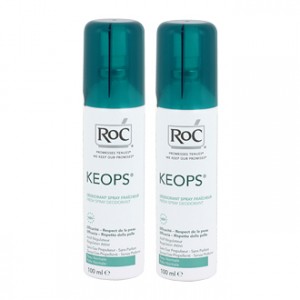 Roc Keops Déodorant Spray Fraîcheur Lot de 2 Offre Spéciale Efficacité 48 h Non parfumé