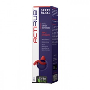 Santé Verte ActiRub - Spray Nasal 20 ml Pour le confort respiratoire Triple efficacité Nettoie, assainit et décongestionne