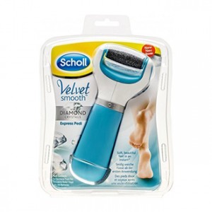 Scholl Velvet Smooth - Express Pedi - Râpe électrique Anti-Callosités Bleu 