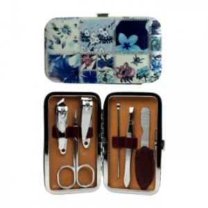 Set Manucure Set Manucure Fleurs Bleues Existe en différentes coloris 6 accessoires