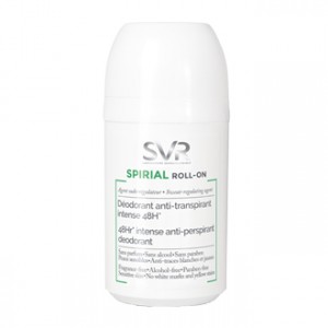 SVR Spirial - Déodorant Anti-Transpirant Roll-On 50 ml Déodorant anti-transpirant intense 48h Sans parfum, sans alcool, sans paraben Agent subo-régulateur