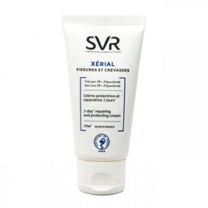 SVR Xérial - Fissures et Crevasses 50 ml Crème protectrice et réparatrice 7 jours Pieds et mains très secs et abîmés Sans parfum et sans paraben urée pure 5%