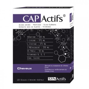 SYNActifs CapActifs Cheveux 120 Gélules Complément alimentaire pour la croissance et la protection des cheveux et des ongles