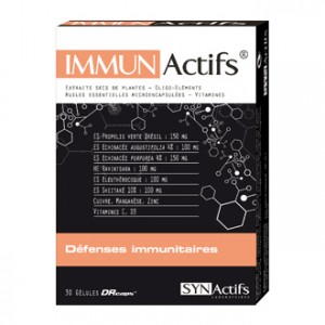 SYNActifs ImmunActifs Défenses immunitaires 30 Gélules Votre complément alimentaire pour de bonne défenses immunitaires