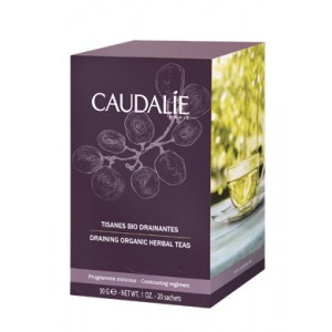 Caudalie Tisanes Bio Drainantes - 20 Sachets Drainent, détoxifient et aide-minceur