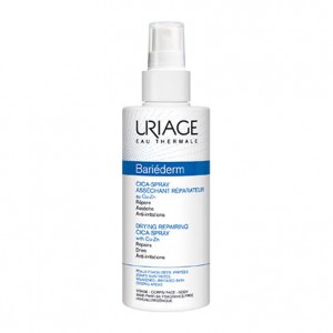 Uriage Bariéderm - CICA-Spray Asséchant Réparateur au Cu-Zn - 100 ml Répare Assèche Anti-irritations Peaux fragilisées, irritées Visage et corps 3661434005367