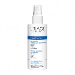 Uriage Bariéderm - CICA-Spray Asséchant Réparateur au Cu-Zn - 100 ml Répare Assèche Anti-irritations Peaux fragilisées, irritées Visage et corps 3661434005367