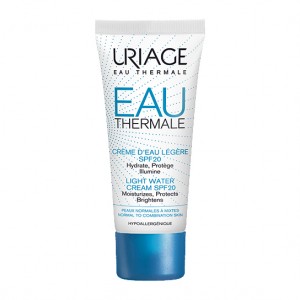 Uriage Crème d'Eau Légère SPF20 - 40 ml Hydrate, protège et illumine Pour peaux normales à mixtes Hypoallergénique