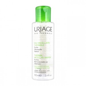 Uriage Eau Micellaire Thermale 100 ml Peaux Mixtes à Grasses Purifie, démaquille et nettoie Peaux mixes à grasses Visage, yeux