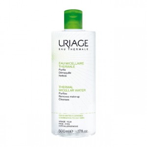 Uriage Eau Micellaire Thermale 500 ml Peaux Mixtes à Grasses Purifie, démaquille et nettoie Peaux mixes à grasses Visage, yeux