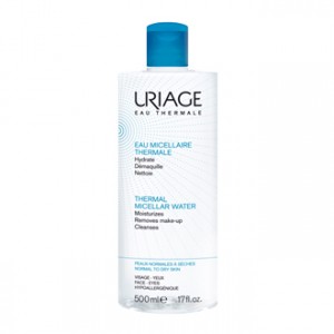 Uriage Eau Micellaire Thermale 500 ml Peaux Normales à Sèches Hydrate, démaquille et nettoie Peaux normales à sèches Visage & Yeux