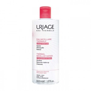 Uriage Eau Micellaire Thermale Sans Parfum 500 ml Peaux Intolérantes Apaise, démaquille et nettoie Peaux intolérantes Visage & Yeux Sans parfum