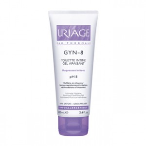 Uriage Gyn-phy - Gyn-8 Gel Apaisant 100 ml Toilette intime Muqueuse irritées pH8 Sans savon, sans paraben Hypoallergénique