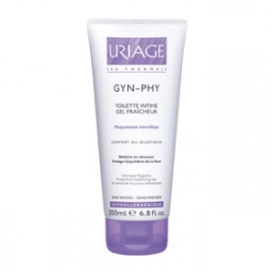 Uriage Gyn-Phy - Gel Fraîcheur 200 ml Toilette intime Confort au quotidien Nettoie en douceur Sans savon, sans paraben Hypoallergénique