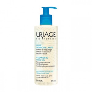 Uriage Huile Démaquillante 150 ml Elimine le maquillage, nettoie en douceur et réveille l'éclat Peaux normales à sèches Visage, yeux