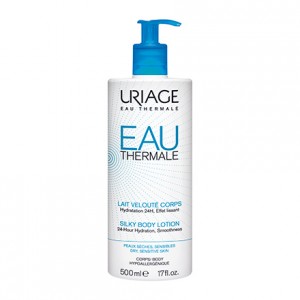 Uriage Lait Velouté Corps - 500 ml Hydratation 24H Effet lissant Pour peaux sèches, sensibles Hypoallergénique