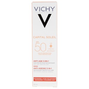 Capital Idéal Soleil - Anti-Âge Soin Anti-Oxydant 3-en-1 SPF50 - 50 ml
