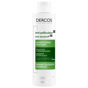 Dercos Anti-Pelliculaire - Shampooing Traitant Cheveux Normaux à Gras 200 ml