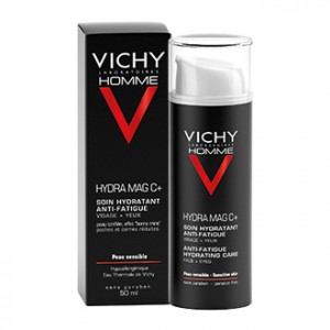 Vichy Homme Hydra Mag C+ Soin Hydratant Anti-Fatigue Visage et Yeux 50 ml