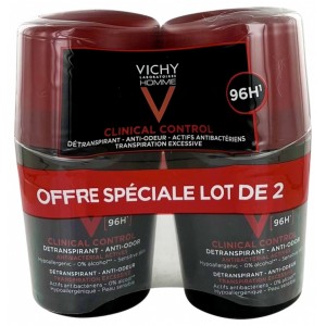 DEO - LOT*2 HOMME DETRANSPIRANT CLINICAL CONTROL 96H 2x 50 ml