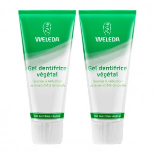 Weleda Gel Dentifrice Végétal DUO 2 x 75 ml Offre Duo -20% NOUVELLE FORMULE Favorise la réduction de la sensibilité gingivale 3596202561922