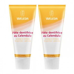 Weleda Pâte Dentifrice au Calendula DUO 2 x 75 ml Offre Duo -20% Protège et renforce les gencives Goût anis 3596202607170