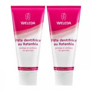 Weleda Pâte Dentifrice au Ratanhia DUO 2 x 75 ml Protège et renforce les gencives 3596202561939