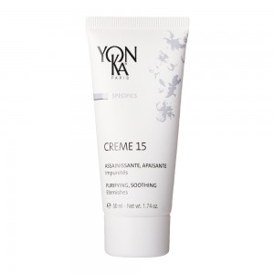 Yonka Specifics - Creme 15 - 50 ml Assainissante, Apaisante Impuretés Peaux à imperfections idéal pour les adolescents A la bardane