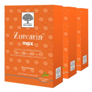 Zuccarin Max 60 Comprimés - Lot de 3 Boites