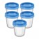 Avent 5 Pots de Conservation Pour Lait Maternel Réutilisable Couvercle anti-fuites A partir de 0 mois Pot de 180 ml