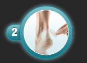 Utilisation du pansement ampoule de compeed étape 2