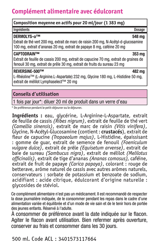 nhco lipocyte 500 ml composition