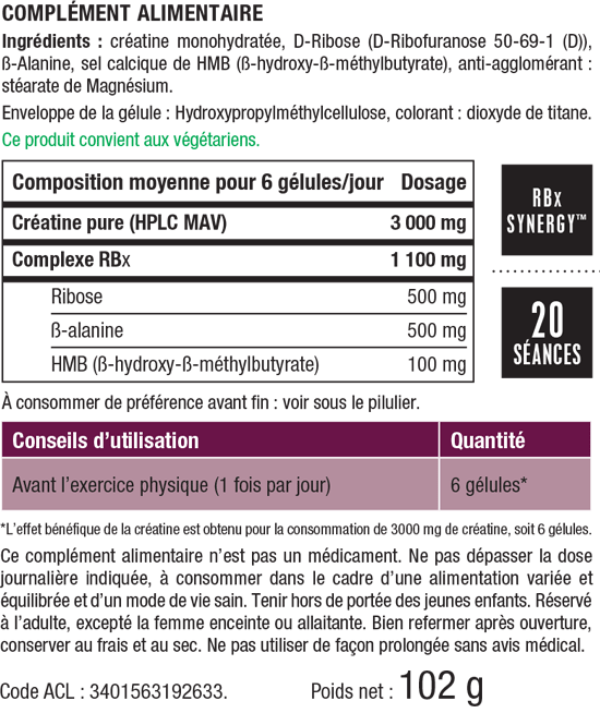 nhco-nutrition-creatine-rbx-120-gelules-complementa-alimentaire-sportif-energie-force-musculaire-hyperpara-composition